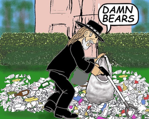 Cartoon: Damn Bears (medium) by saltpppr tagged do,napkin,sketches