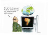 Cartoon: Grüne Lunge (small) by Skowronek tagged klima,eisbären,gletscherschmelze,co2,erderwärmung,nordpol,südpol,weltklimarat,brasillien,regenwald,kapitalismus