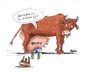 Cartoon: Turbokuh (small) by Skowronek tagged kuh,milch,bauern,eu,milchsee