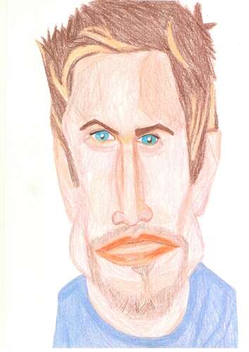 Cartoon: Desmond Harrington (medium) by paintcolor tagged hollywood,famous,actor,harrington,desmond,caricature