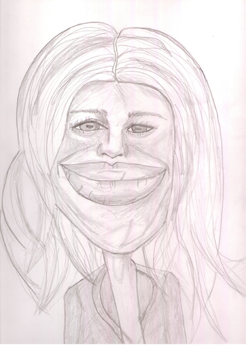 Cartoon: gwyneth paltrow (medium) by paintcolor tagged hollywood,famous,actres,paltrow,gwyneth,caricature