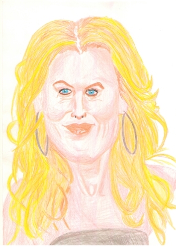 Cartoon: Michelle Pfeiffer (medium) by paintcolor tagged hollywood,famous,actor,pfeiffer,michelle,caricature