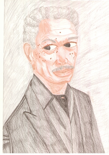 Cartoon: morgan freeman (medium) by paintcolor tagged hollywood,famous,actor,freeman,morgan