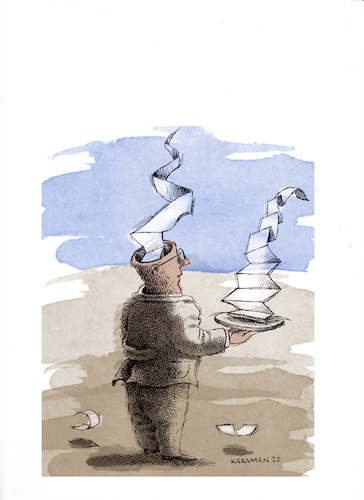 Cartoon: Papier (medium) by Mehmet Karaman tagged papier