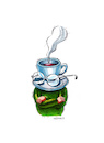 Cartoon: Kaffee (small) by Mehmet Karaman tagged kaffee