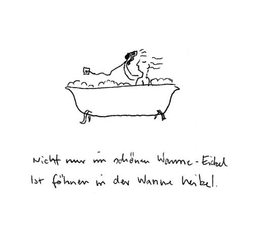 Cartoon: Wanne-Eickel (medium) by K Lauer tagged wanne,föhn