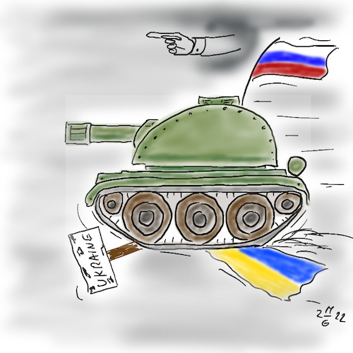 Cartoon: Ukrainekonflikt (medium) by legriffeur tagged ukraine,russland,putin,legriffeur61,ukrainekonflikt,aussenpolitik,deutschland,krieg,europa,nato