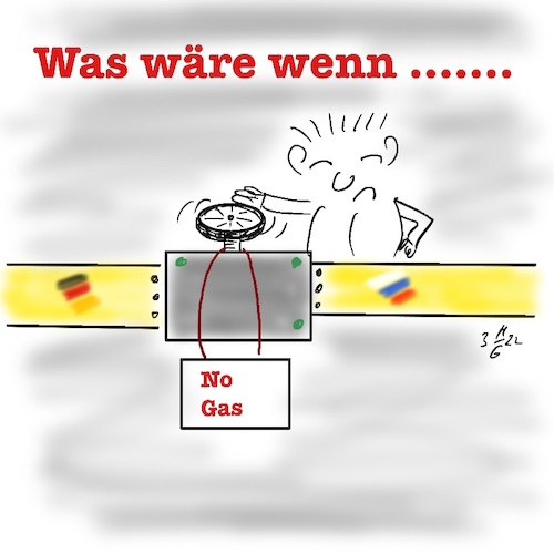 Cartoon: Wenn das Gas nicht mehr kommt (medium) by legriffeur tagged gas,gasausrussland,deutschland,cartoon,cartoons,legriffeur61,europa,ukrainekonflikt,ukrainekrieg,putin,gaslieferung,gasleitung