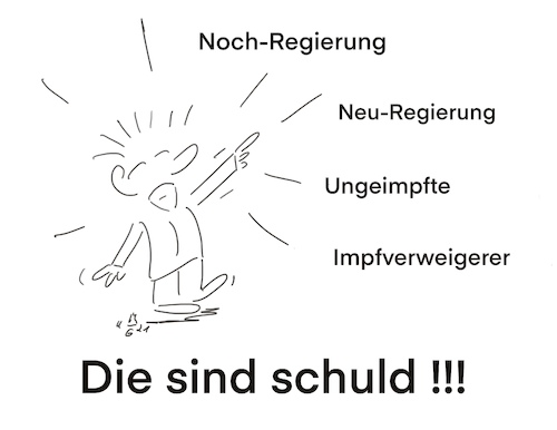 Cartoon: Wer ist Schuld ? (medium) by legriffeur tagged corona,coronavirus,politik,fallzahlen,alarmplan,ungeimpfte,geimpfte,impfverweigerer,innenpolitik,gesundheit,gesundheitswesen,legriffeur61