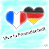 Cartoon: Vive la Freundschaft (small) by legriffeur tagged france,lafrance,deutschland,allemagne,freundschaft,deutschfranzösischefreundschaft,paris,berlin,achseparisberlin