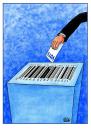 Cartoon: Vote (small) by Makhmud Eshonkulov tagged vote voting elections