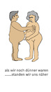 Cartoon: als wir noch dünner waren (small) by gege tagged dick,dicke,dickes,paar,beziehung,fett,korpulent,2er,zeitläufte,zeit,pärchen,sex,liebe