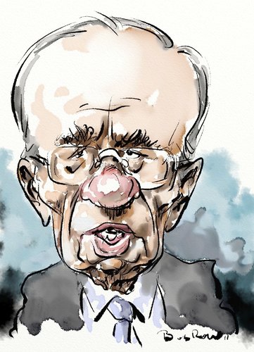 Cartoon: Murdoch (medium) by Bob Row tagged murdoch,journalism,news,of,the,world
