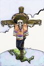Cartoon: Artenarco (small) by Bob Row tagged mexico,art,drugs