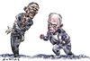 Cartoon: Obama_Eisenhower (small) by Bob Row tagged obama eisenhower military lobby