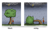 Cartoon: Richtiges Verhalten bei Gewitter (small) by subbird tagged gewitter,wetter,blitz,baum