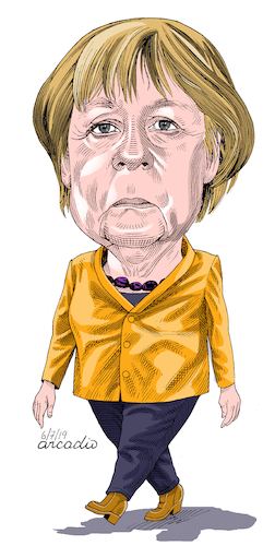 Cartoon: Angela Merkel-Germany. (medium) by Cartoonarcadio tagged merkel,germany,europe,chancellor