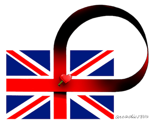 Cartoon: Duel in Great Britain (medium) by Cartoonarcadio tagged duel,isis,great,britain,terror,europe