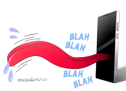 Cartoon: LIES - FAKE NEWS IN SOCIAL MEDIA (medium) by Cartoonarcadio tagged social,media,lies,fake,news