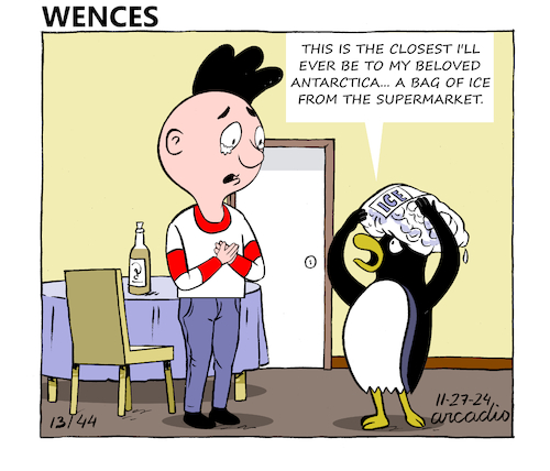 Cartoon: The adventures of Wences (medium) by Cartoonarcadio tagged comic,wences,humor