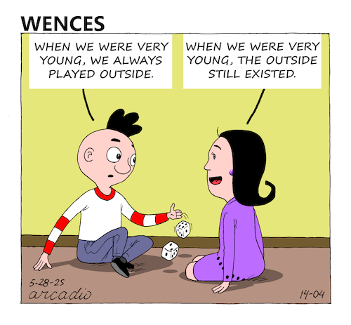 Cartoon: Wences and his Friends (medium) by Cartoonarcadio tagged humor,wences,comic