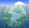 Cartoon: A torn planet. (small) by Cartoonarcadio tagged planet,earth,environment,pollution,global,warming
