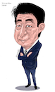Cartoon: Chinzo Abe-Japan (small) by Cartoonarcadio tagged chinzo abe japan violence politicians