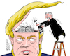 Cartoon: Exorcism to a brain. (small) by Cartoonarcadio tagged trump,exorcism,white,house,washington