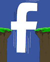 Cartoon: Facebook in decline. (small) by Cartoonarcadio tagged facebook social net internet