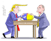 Cartoon: For the peace of Ukraine. (small) by Cartoonarcadio tagged ukraine,putin,trump,dialogue