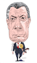 Cartoon: Juan Manuel Santos- Colombia. (small) by Cartoonarcadio tagged santos,colombia,president,latin,america,farc,peace