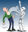 Cartoon: Machines taking the human soul. (small) by Cartoonarcadio tagged machines,human,soul,computer,systems,future,tomorrow,internet