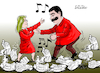 Cartoon: Maduro dances over the humanitar (small) by Cartoonarcadio tagged maduro,venezuela,latin,america