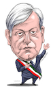 Cartoon: Manuel Lopez Obrador of Mexico. (small) by Cartoonarcadio tagged obrador,mexico,president,politician