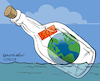 Cartoon: SOS Planet Earth (small) by Cartoonarcadio tagged planet earth global warming climate change