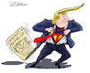 Cartoon: Super Trump. (small) by Cartoonarcadio tagged sanders trump us elections democrats republicans