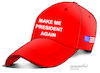 Cartoon: The cap of Trump. (small) by Cartoonarcadio tagged trump,us,elections,usa,democracy