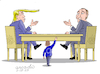 Cartoon: The Ukrainian peace table. (small) by Cartoonarcadio tagged ukraine,peace,dialogue