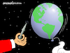 Cartoon: The world on the brink of war. (small) by Cartoonarcadio tagged wars,world,ukraine,middle,east,nato,usa