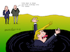 Cartoon: Trump and his swamp. (small) by Cartoonarcadio tagged trump,usa,capitolio,us,democracy,new,year