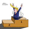 Cartoon: Trump loose. (small) by Cartoonarcadio tagged trump,us,elections,democracy,america