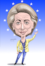 Cartoon: Ursula Von der Leyen (small) by Cartoonarcadio tagged europe,eu,ursula,wars