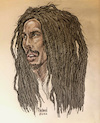 Cartoon: Bob Marley (small) by Harbord tagged bob,marley,reggae,jamaica