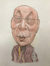 Cartoon: Dalai Lama caricature (small) by Harbord tagged dalai,lama,buddhist