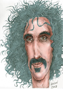 Cartoon: Frank Zappa (small) by Harbord tagged frank,zappa,guitarist,musician,freak