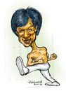 Cartoon: Jackie Chan caricature (small) by Harbord tagged jackie,chan,martial,arts,actor,comedy