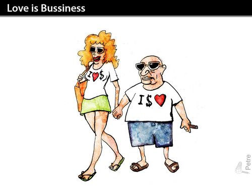 Cartoon: Love is blindness (medium) by PETRE tagged prostitution