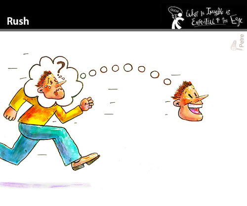 Cartoon: Rush (medium) by PETRE tagged rush,stress,eile,stressig