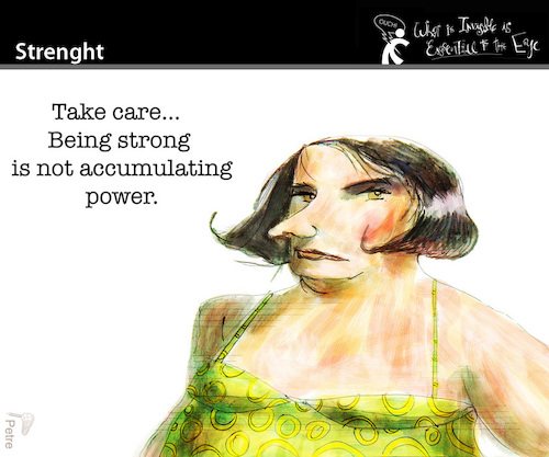 Cartoon: Strenght (medium) by PETRE tagged power,politics,people