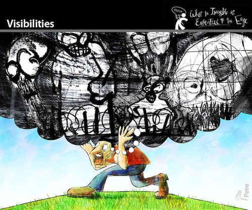 Cartoon: Visibilities (medium) by PETRE tagged visibilities,thoughts,gedanken